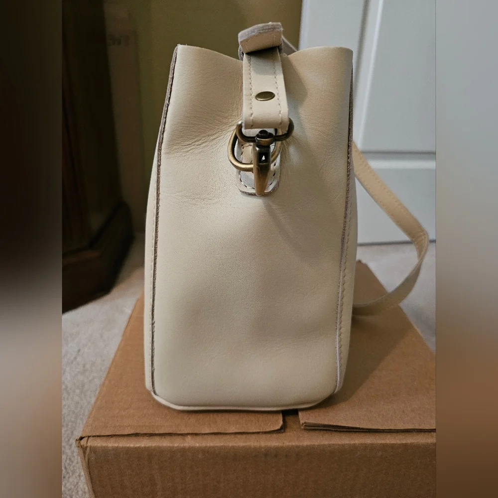 Portland Leather Goods Butterfly Bag In Bone - Picture 5 of 16